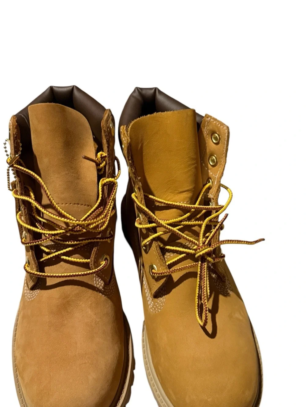 Timberland Kids Wheat Nubuck Lace-Up Boots